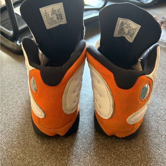 Jordan Kids White and Orange Sneakers - Picture 3 of 7